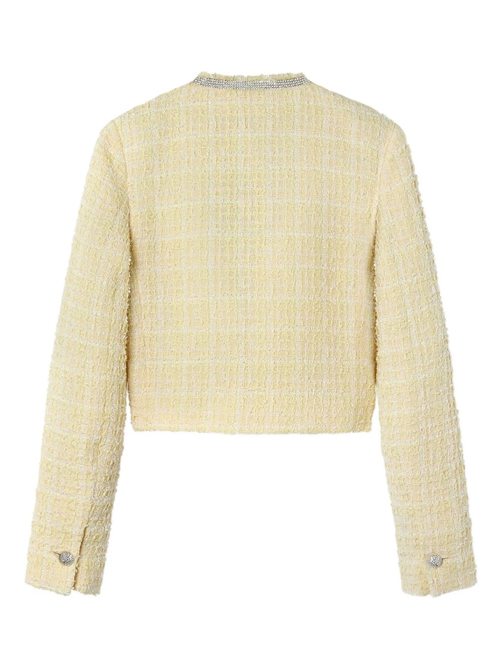 crystal-embellished tweed jacket - 2
