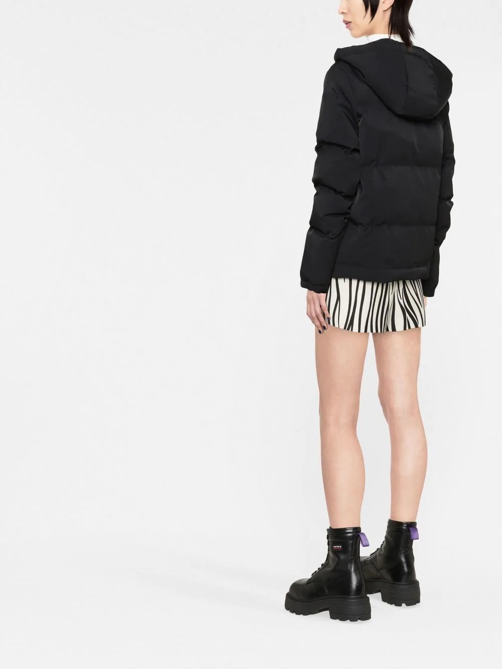 Teddy button-detail padded jacket - 3