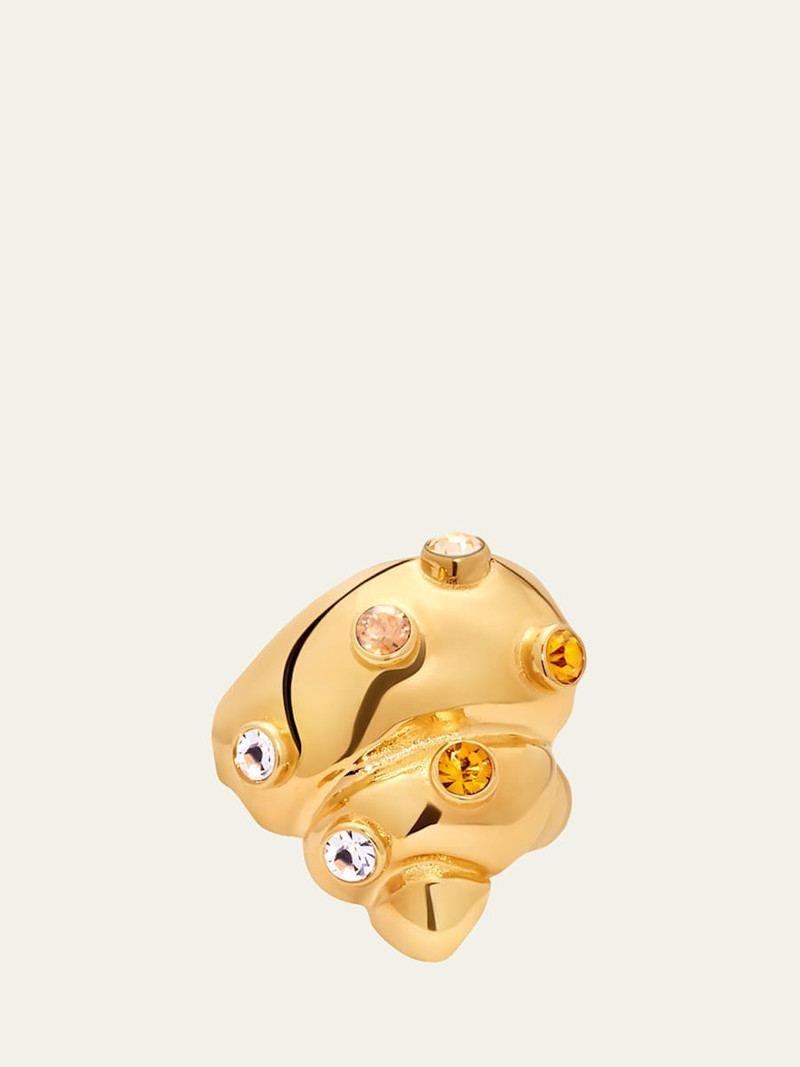 Seashell Rhinestone Ring 1