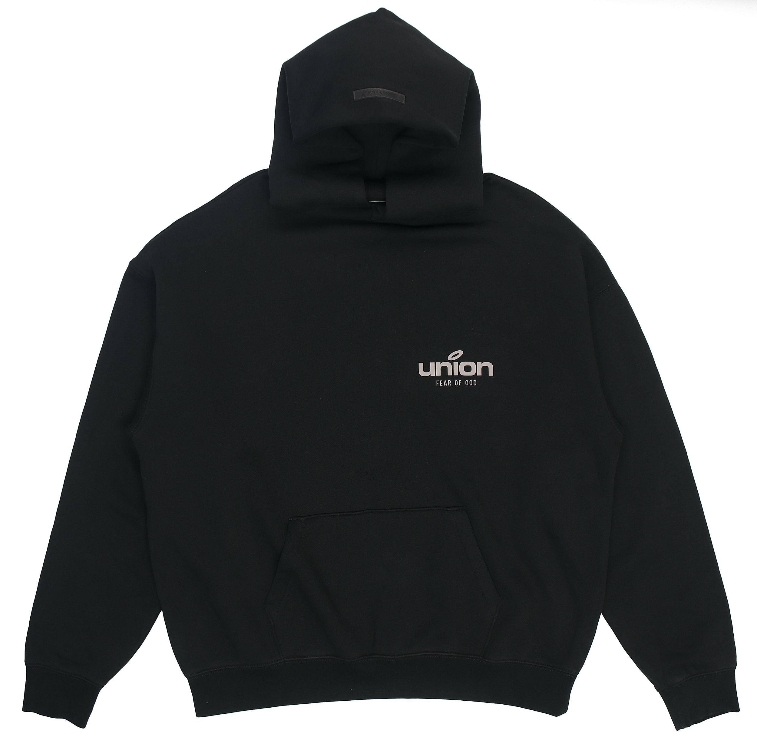 Fear of God Essentials FW21 Vintage Hoodie x Union LA 'Black' FOG-FW21-096 - 2