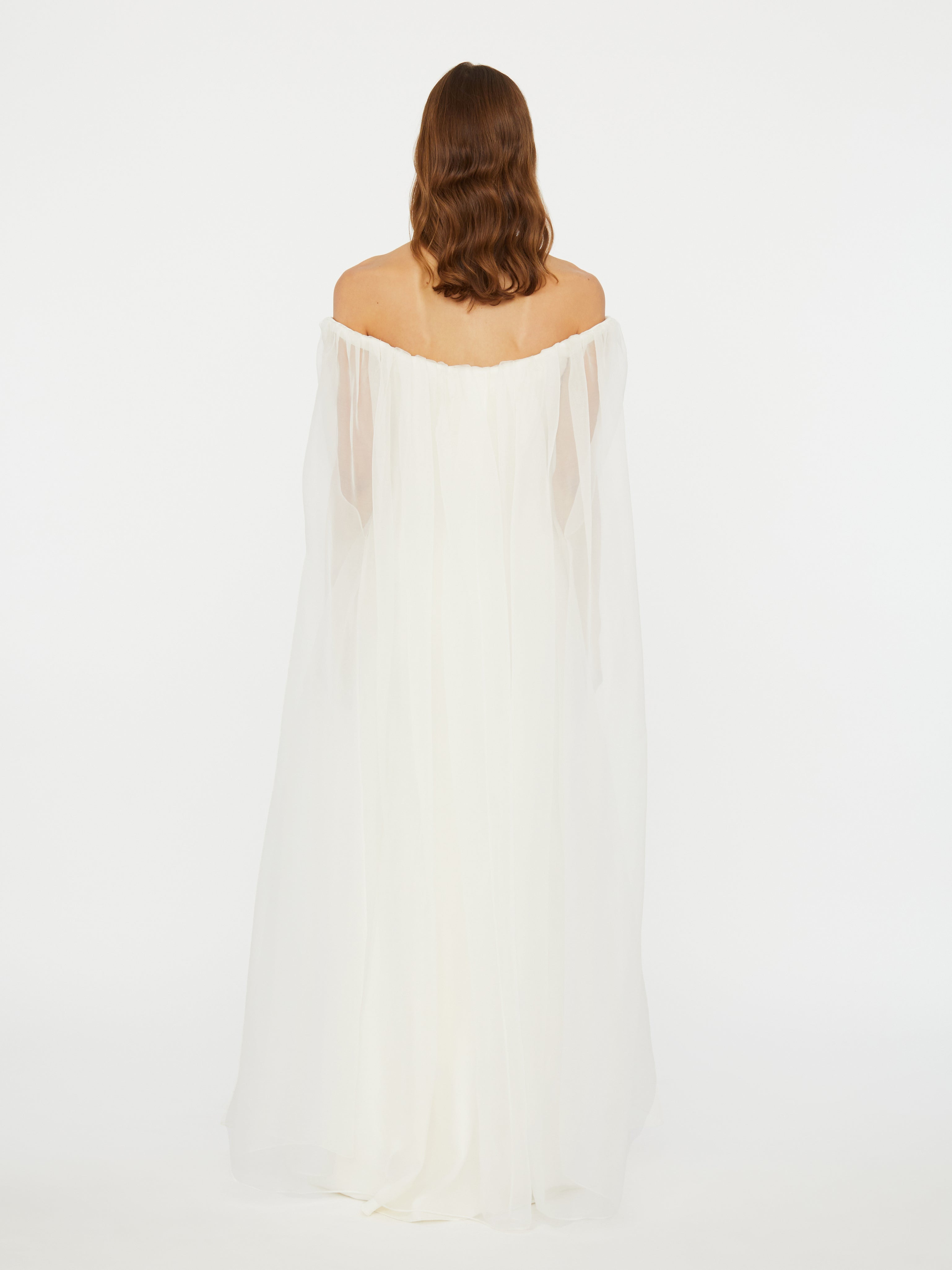 Vapour Overlay Silk Gown - 8