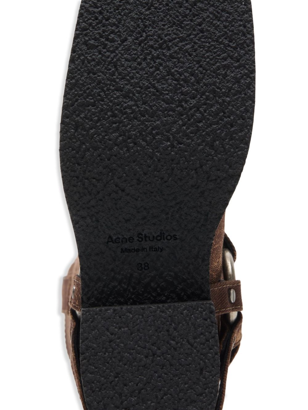 buckle-detail leather boots - 6