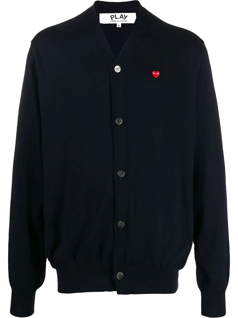 Heart logo V-neck cardigan - 1