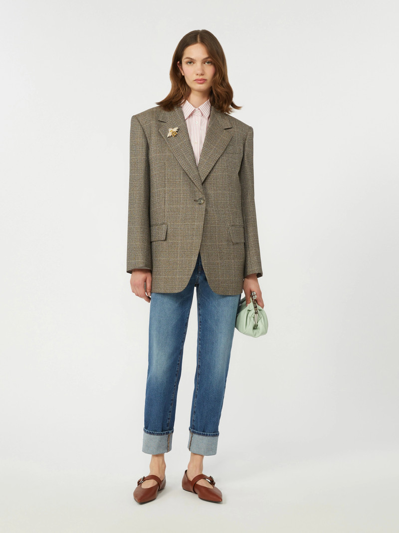 WEEKEND Max Mara Oversized wool blazer - BROWN outlook