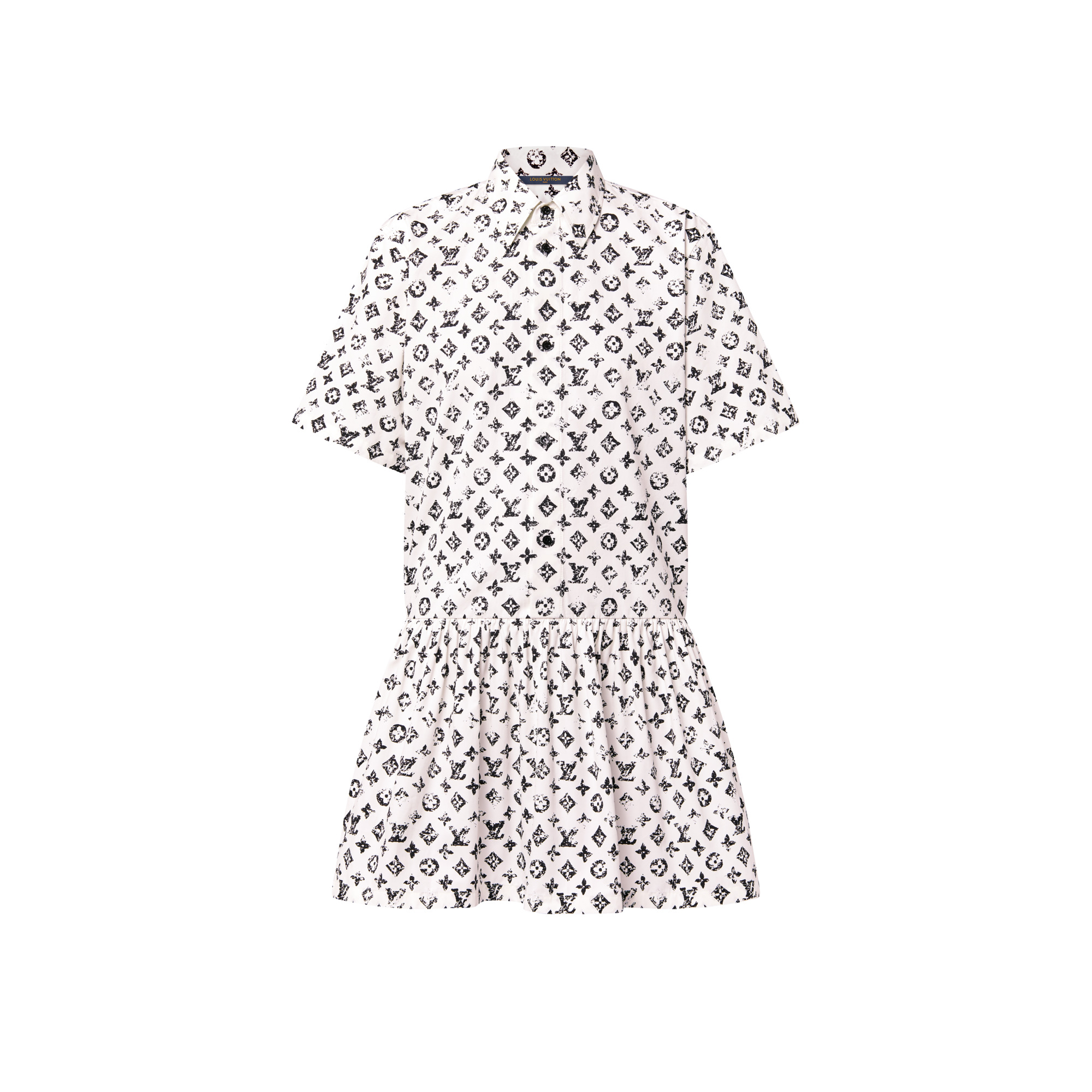 Graphic Monogram Shirt Dress - 1