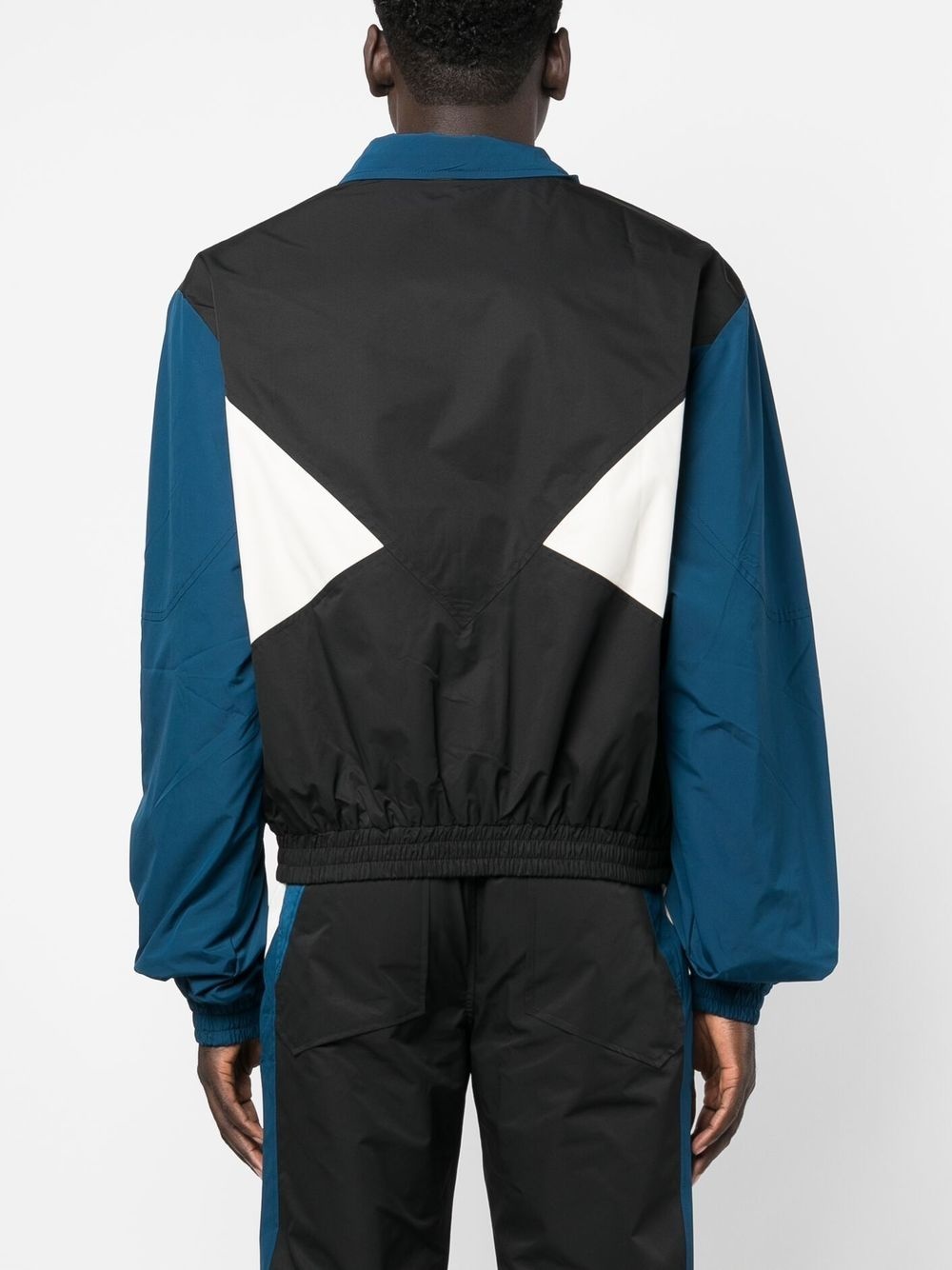 colour-block zip-up sports jacket - 4