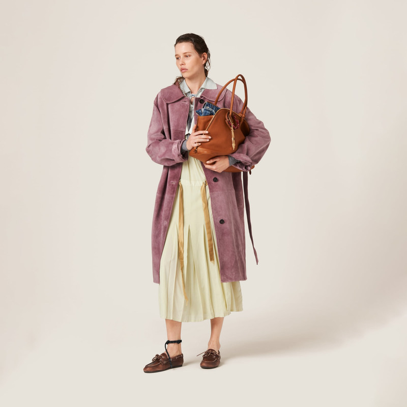 Miu Miu Suede coat outlook
