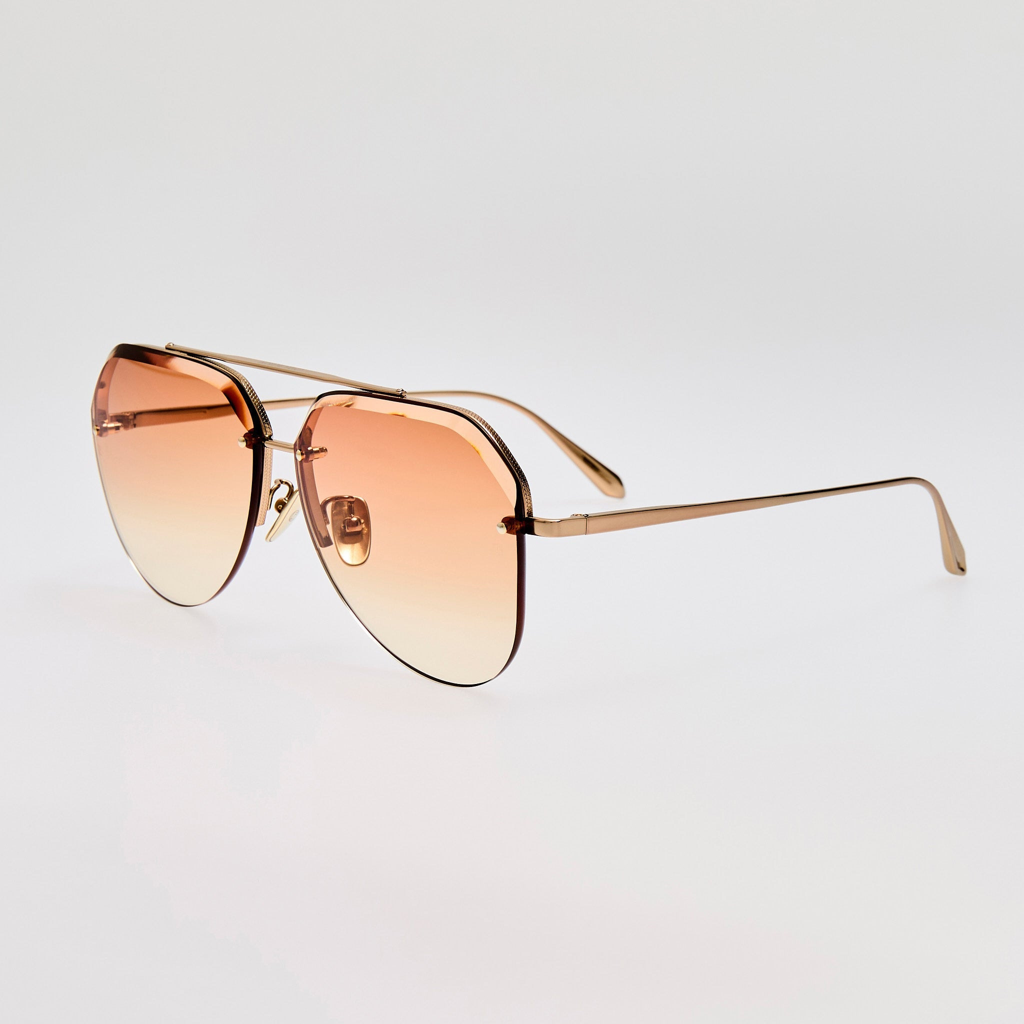 Quynh Sunglasses in Camel and Gold - 2