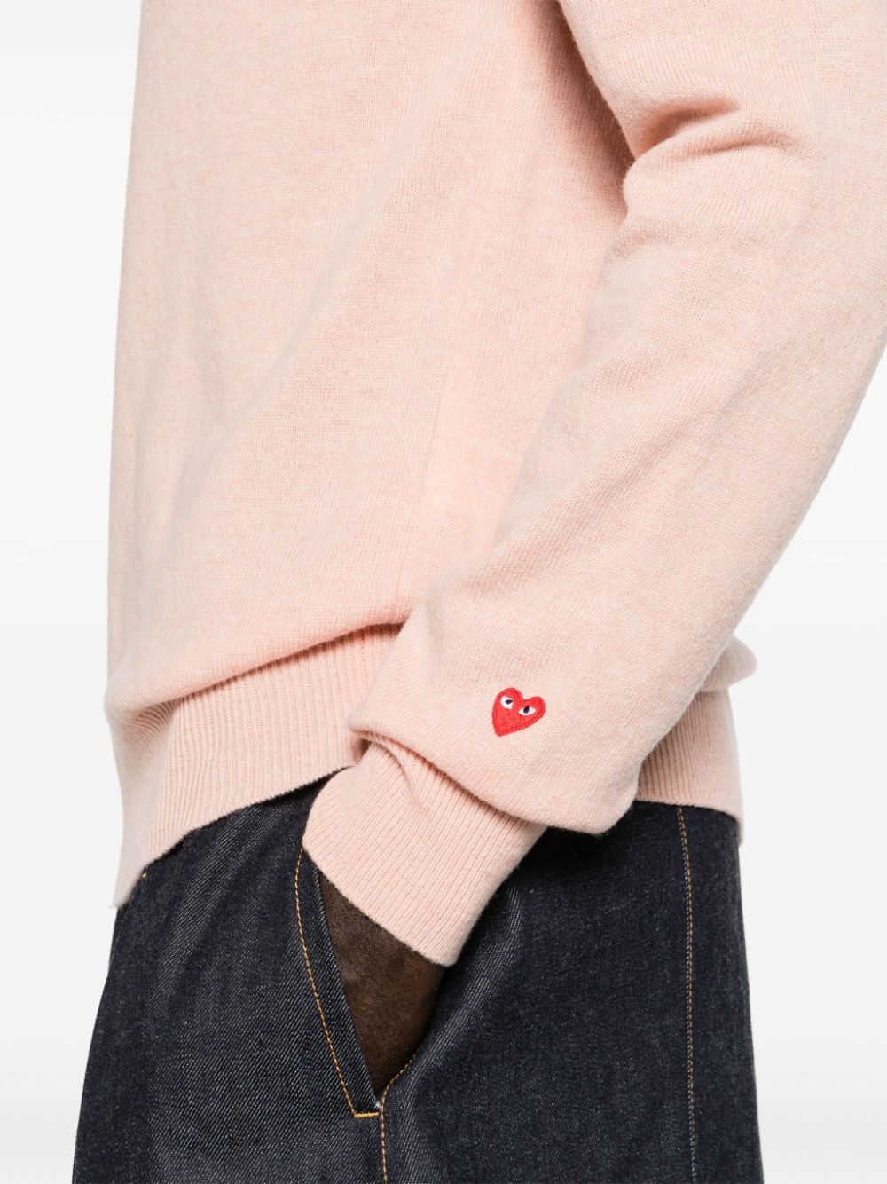 V-neck wool jumper - 6