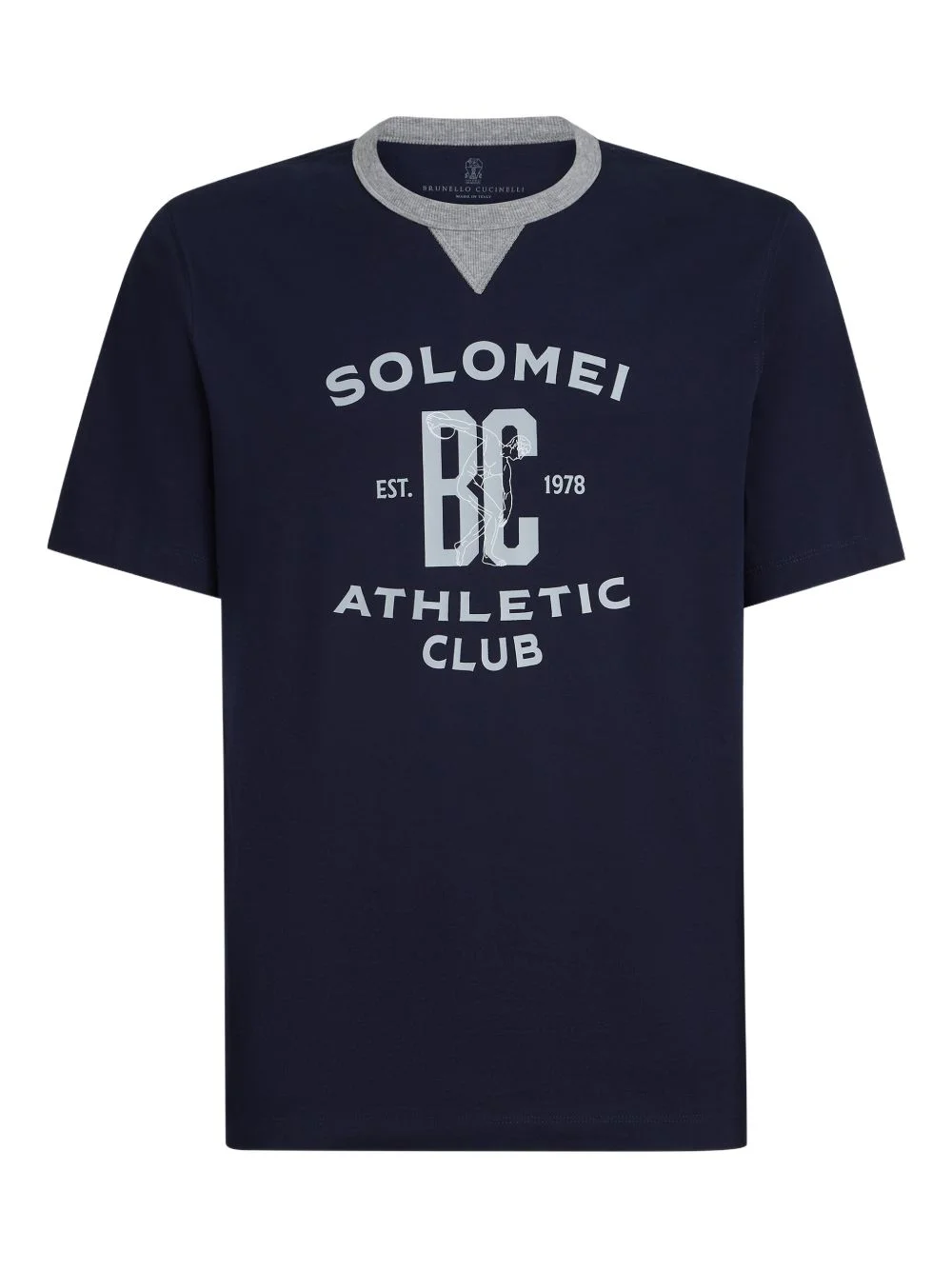 crew-neck cotton T-shirt - 1