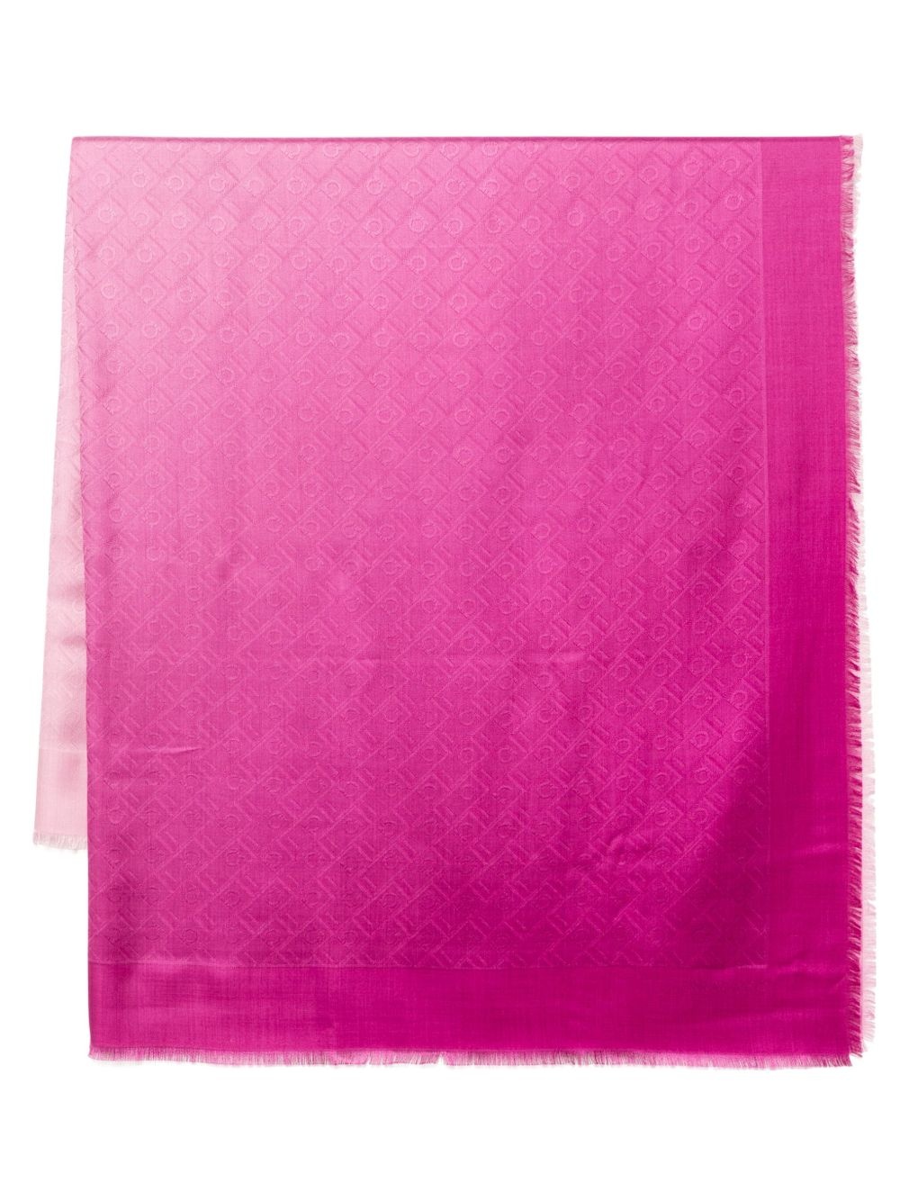 monogram jacquard stole - 1