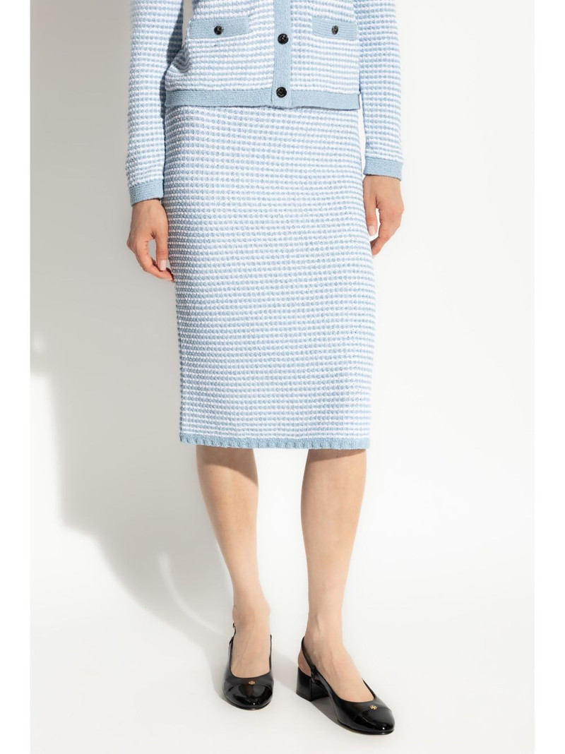cotton-blend striped skirt 3