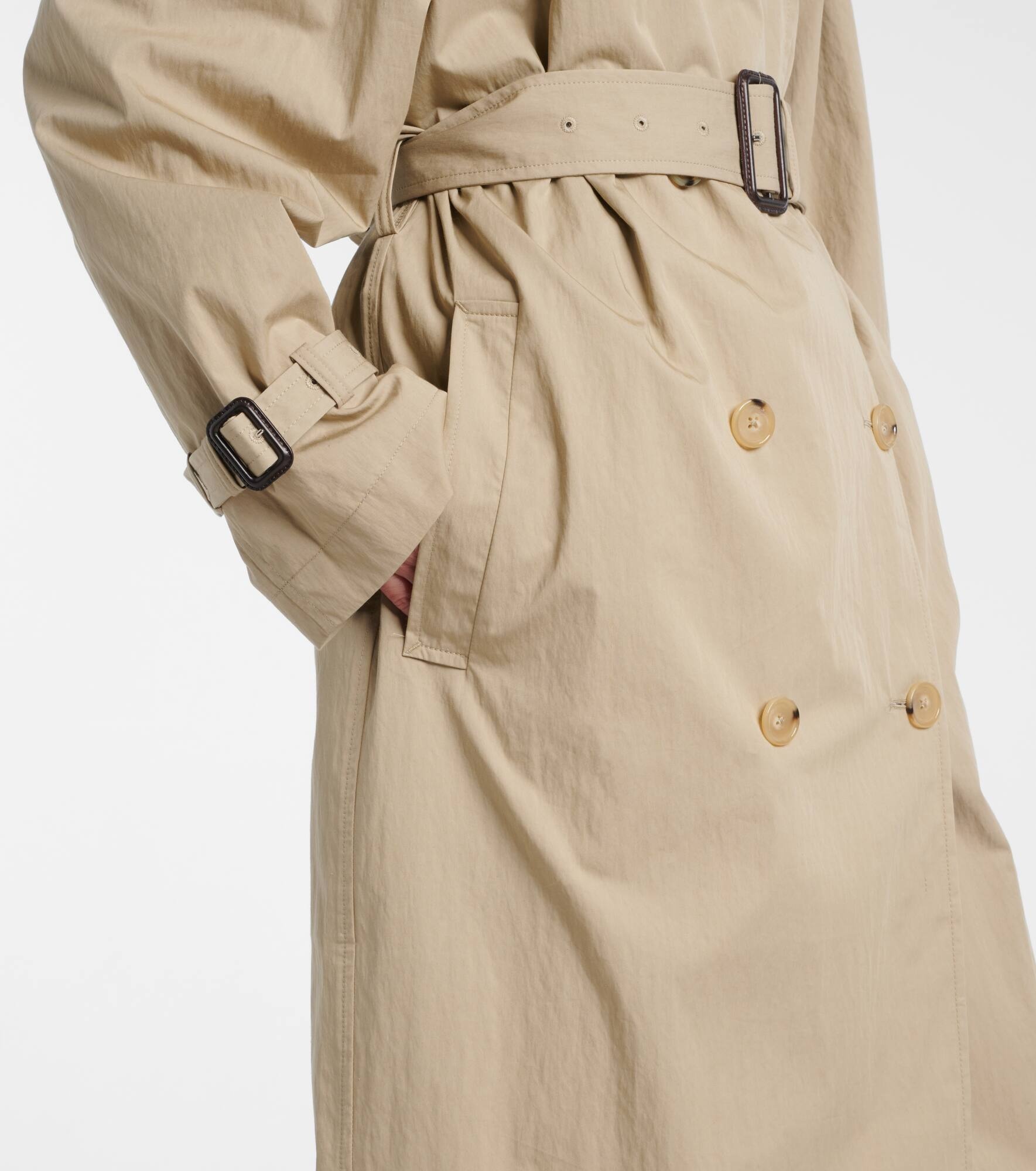 Cotton-blend trench coat - 5