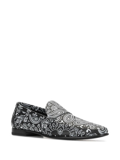 Pierre Hardy Jacno paisley print loafers outlook