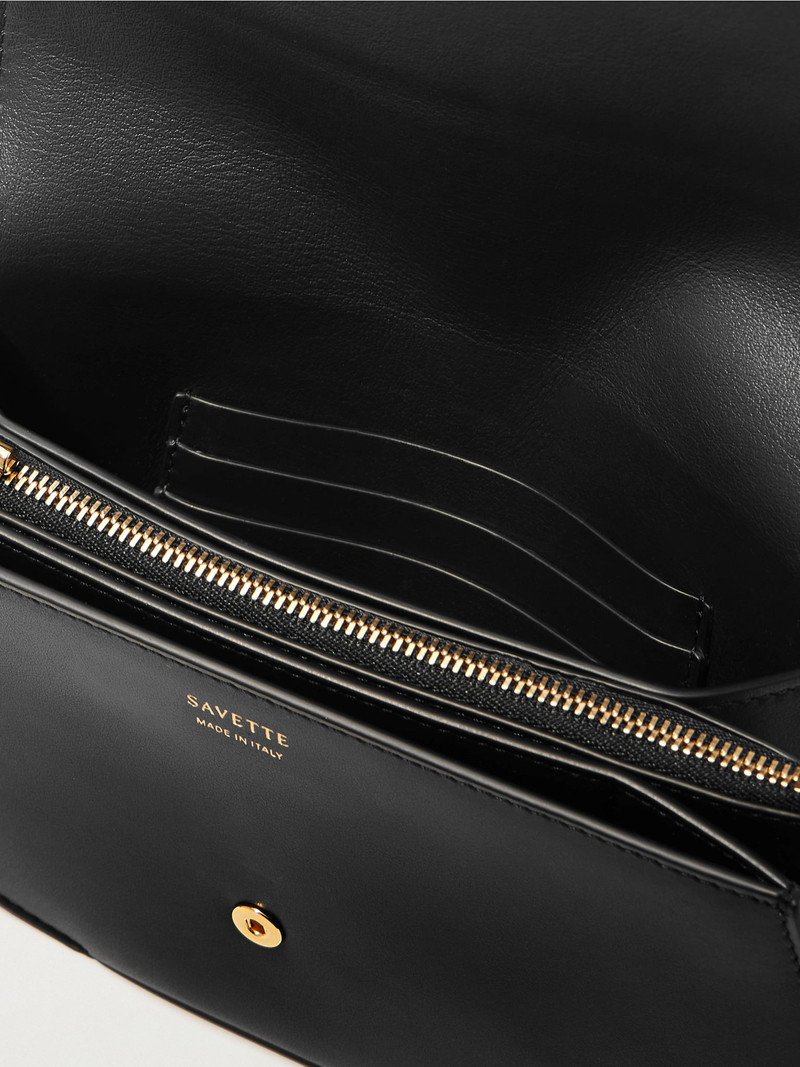 Florence leather clutch Black 5