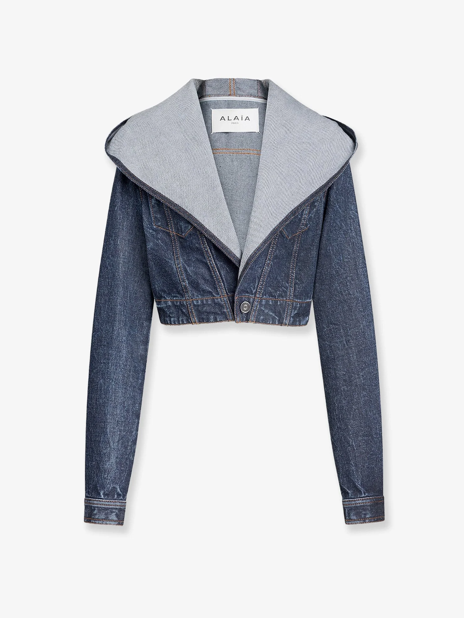 Hooded Denim Jacket - 1