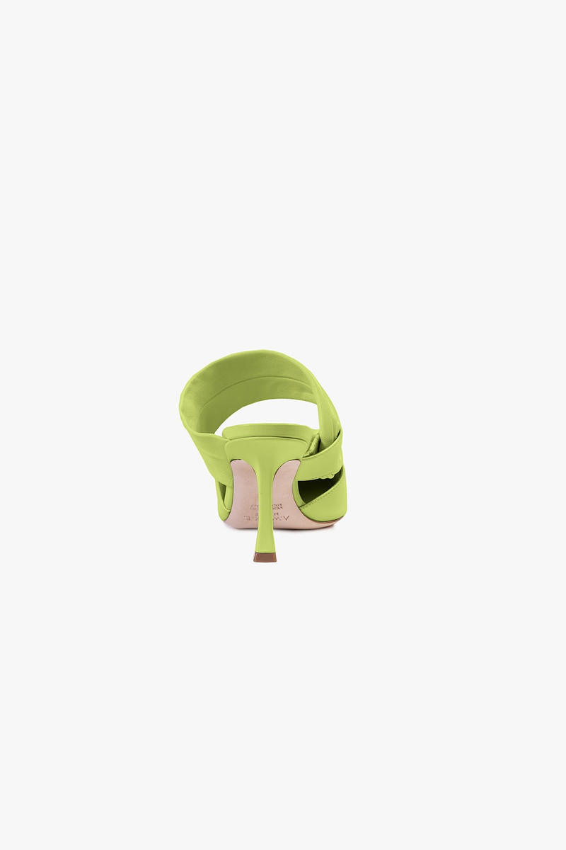 CAROLINE TWISTED STRAP PUMP ACID GREEN 4