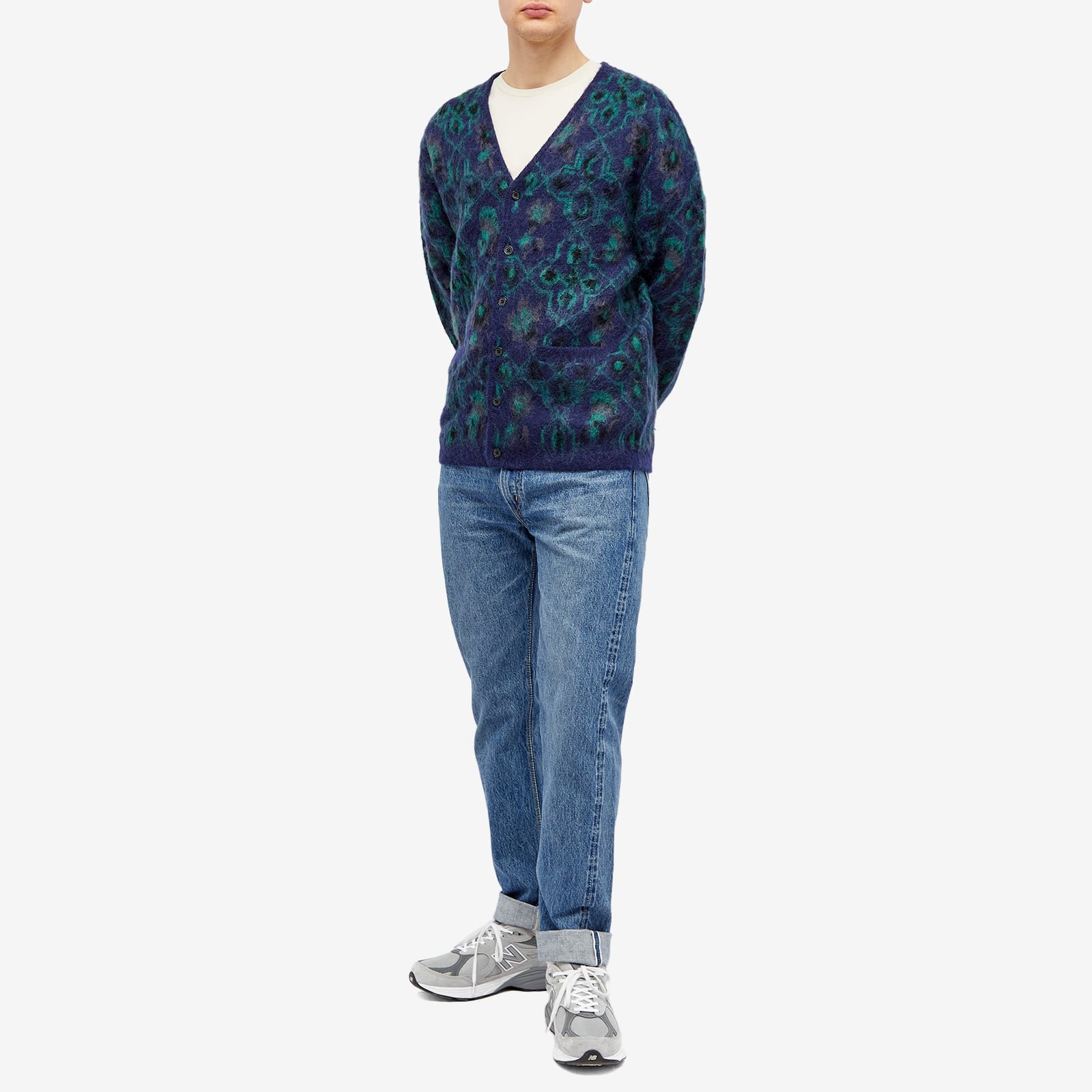 Beams Plus Botanical Pattern Cardigan - 4