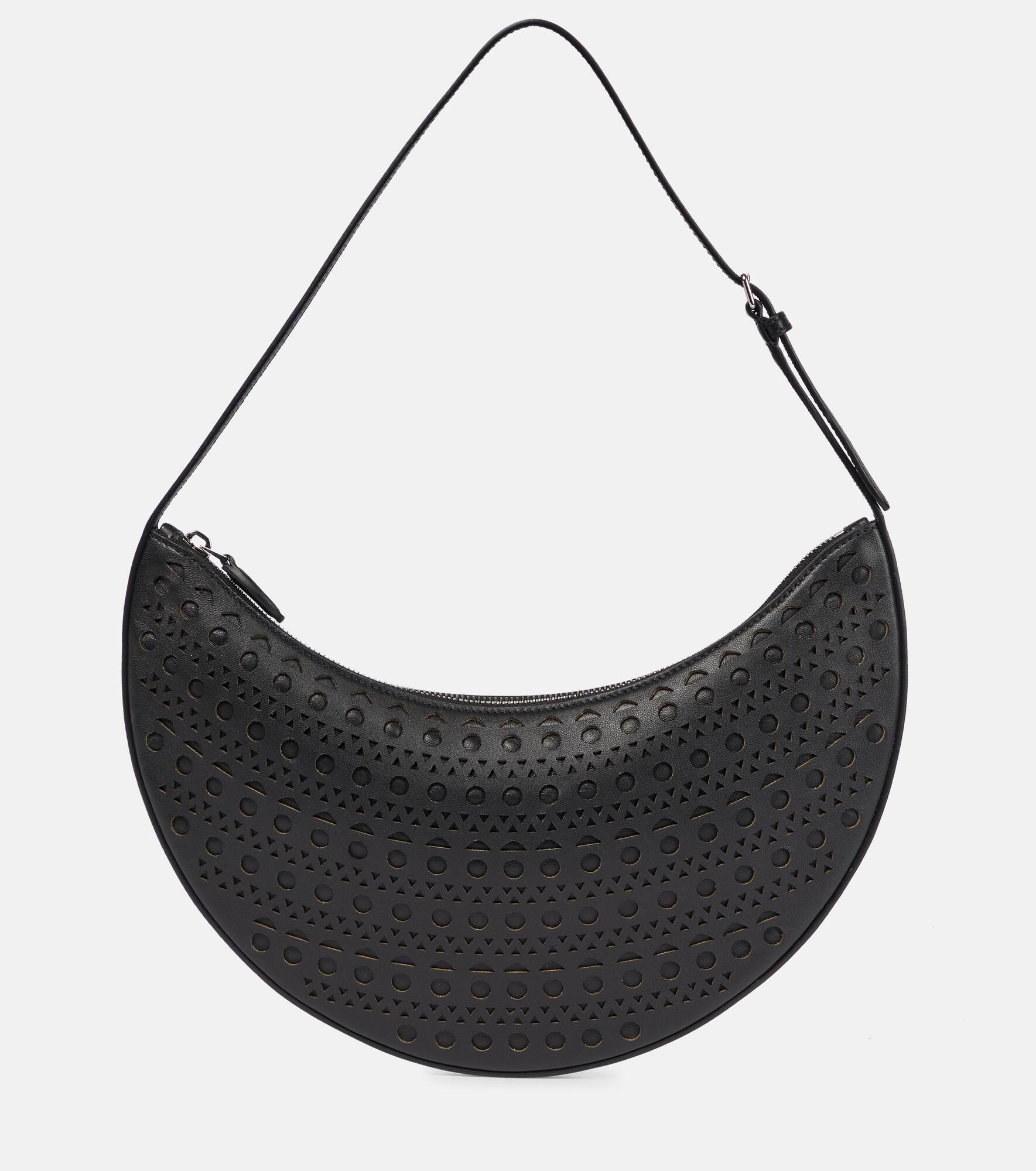 Demi-Lune Small leather shoulder bag - 1