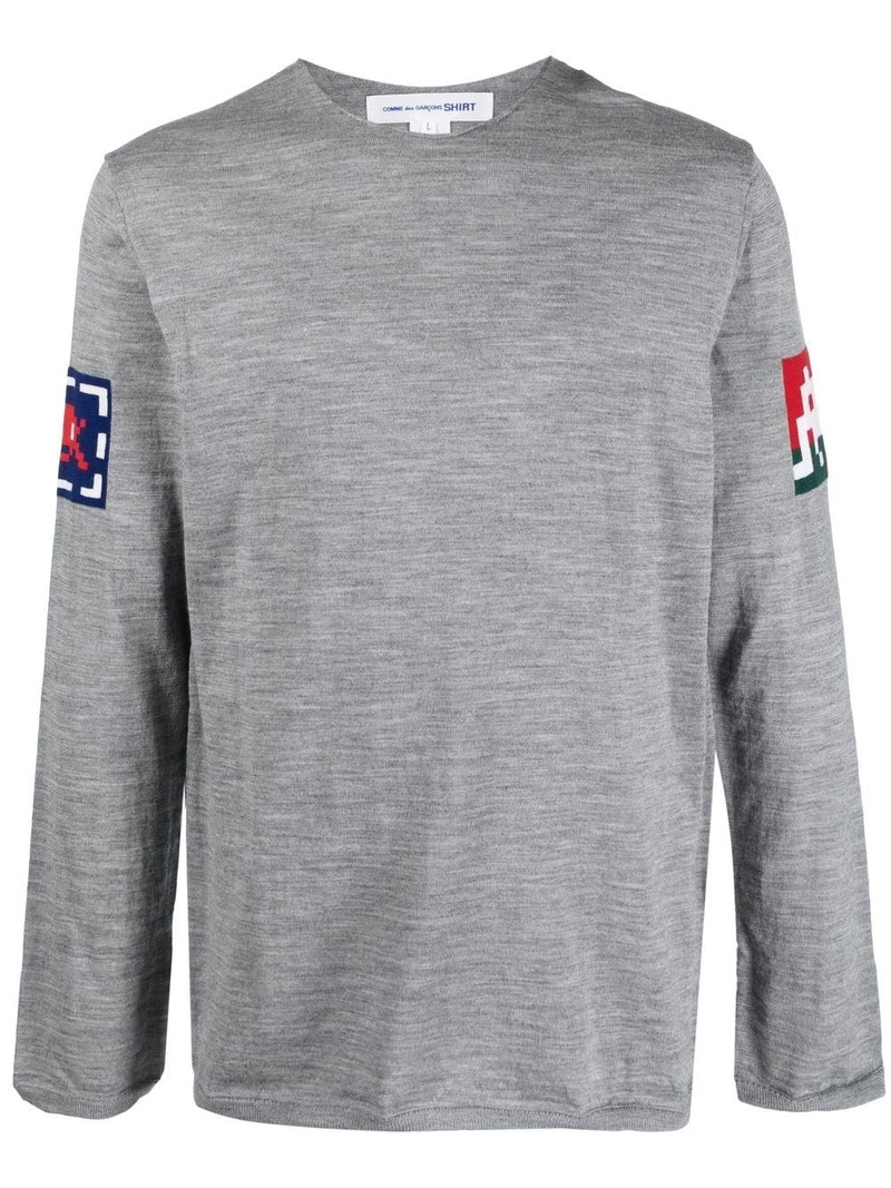 graphic-print long-sleeved sweatshirt 1