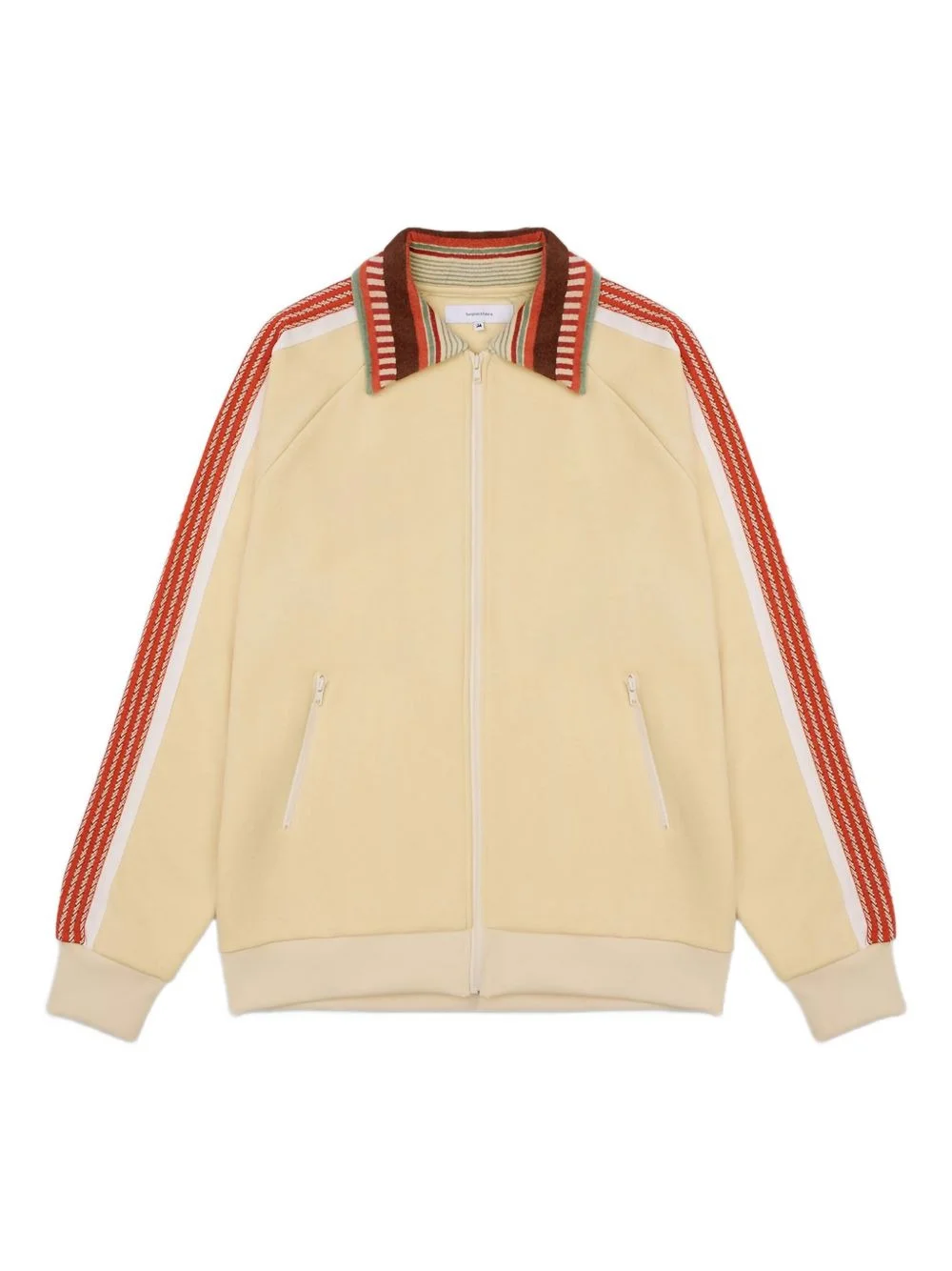 striped-panel jacket - 1
