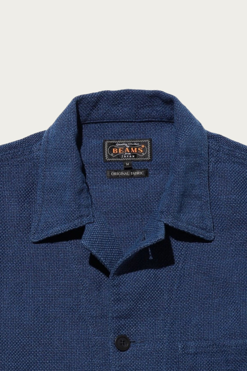 BEAMS PLUS MIL Chore Jacket Cotton Linen - Navy outlook