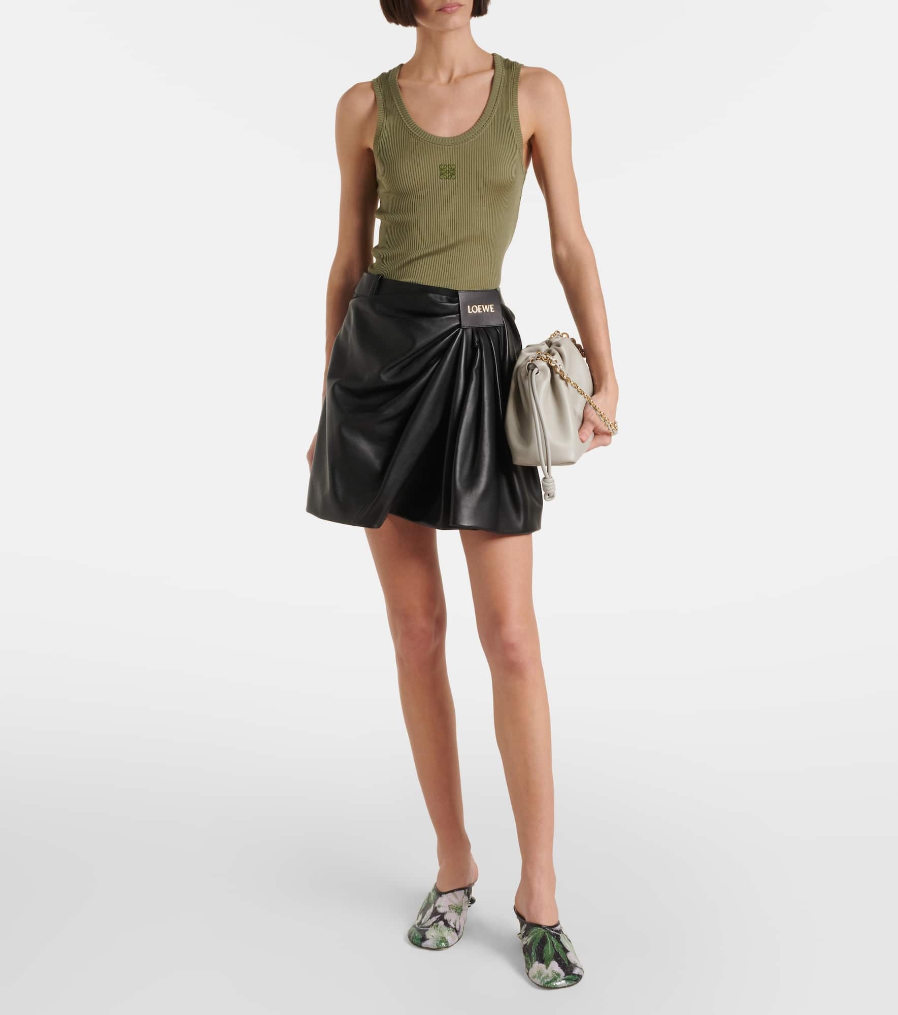 Anagram silk tank top - 2