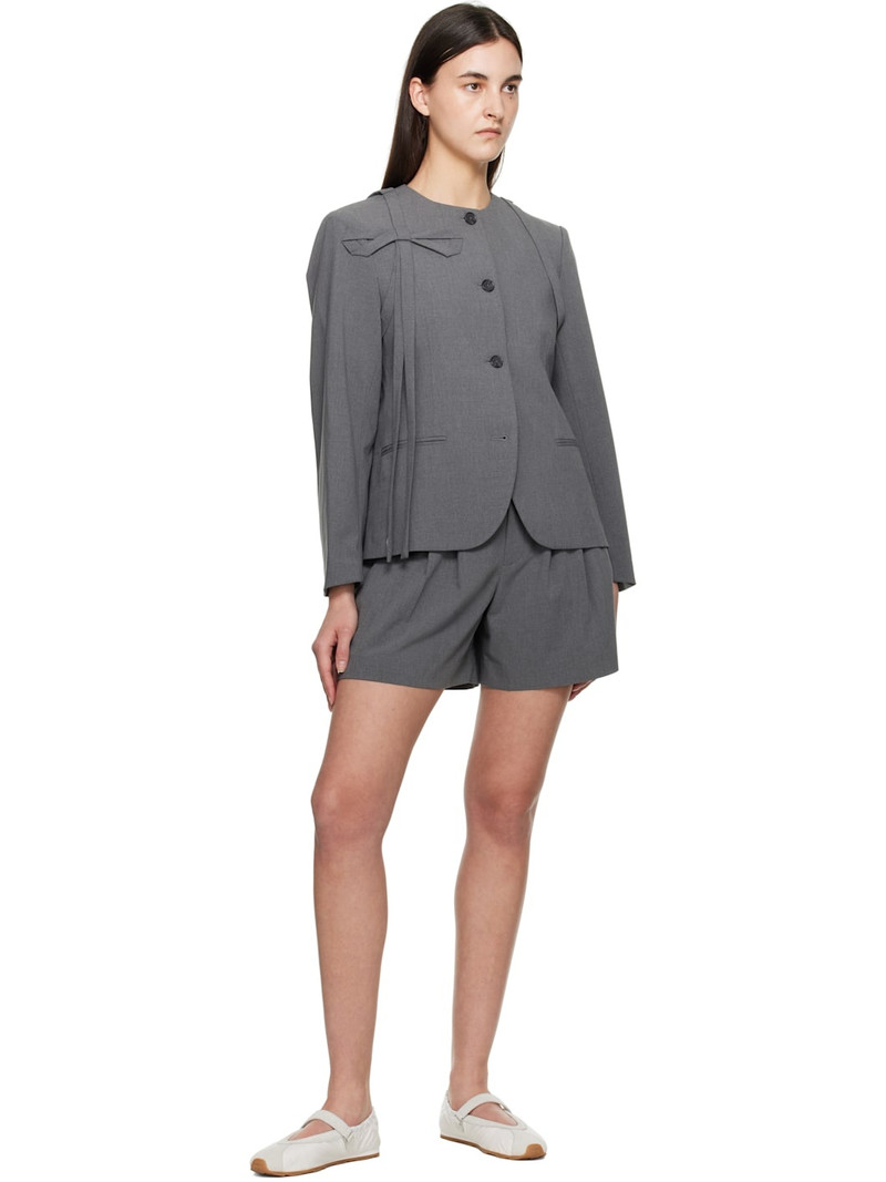 SANDY LIANG Gray Kallo Blazer outlook