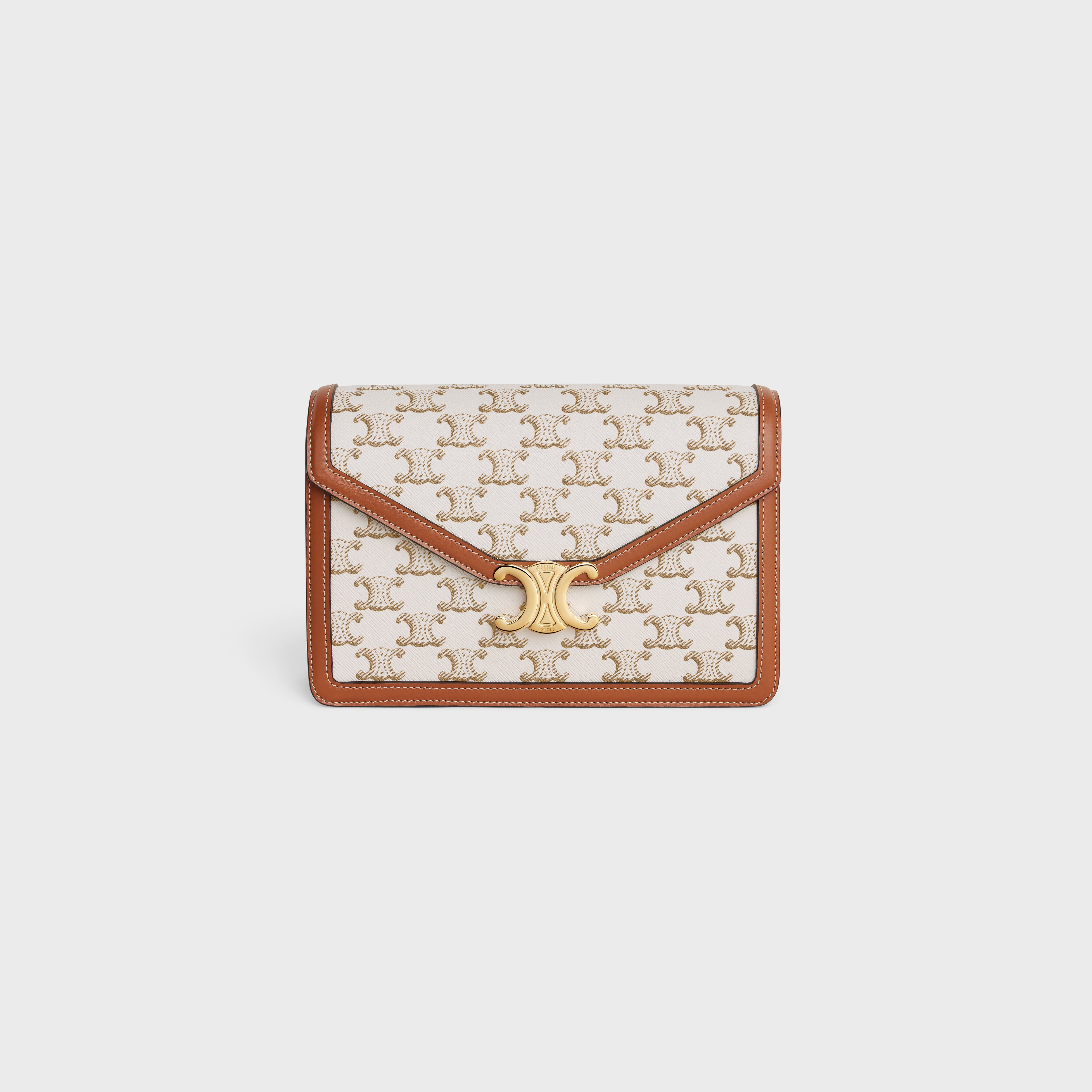 ENVELOPPE BAG in Triomphe Canvas and calfskin - 1