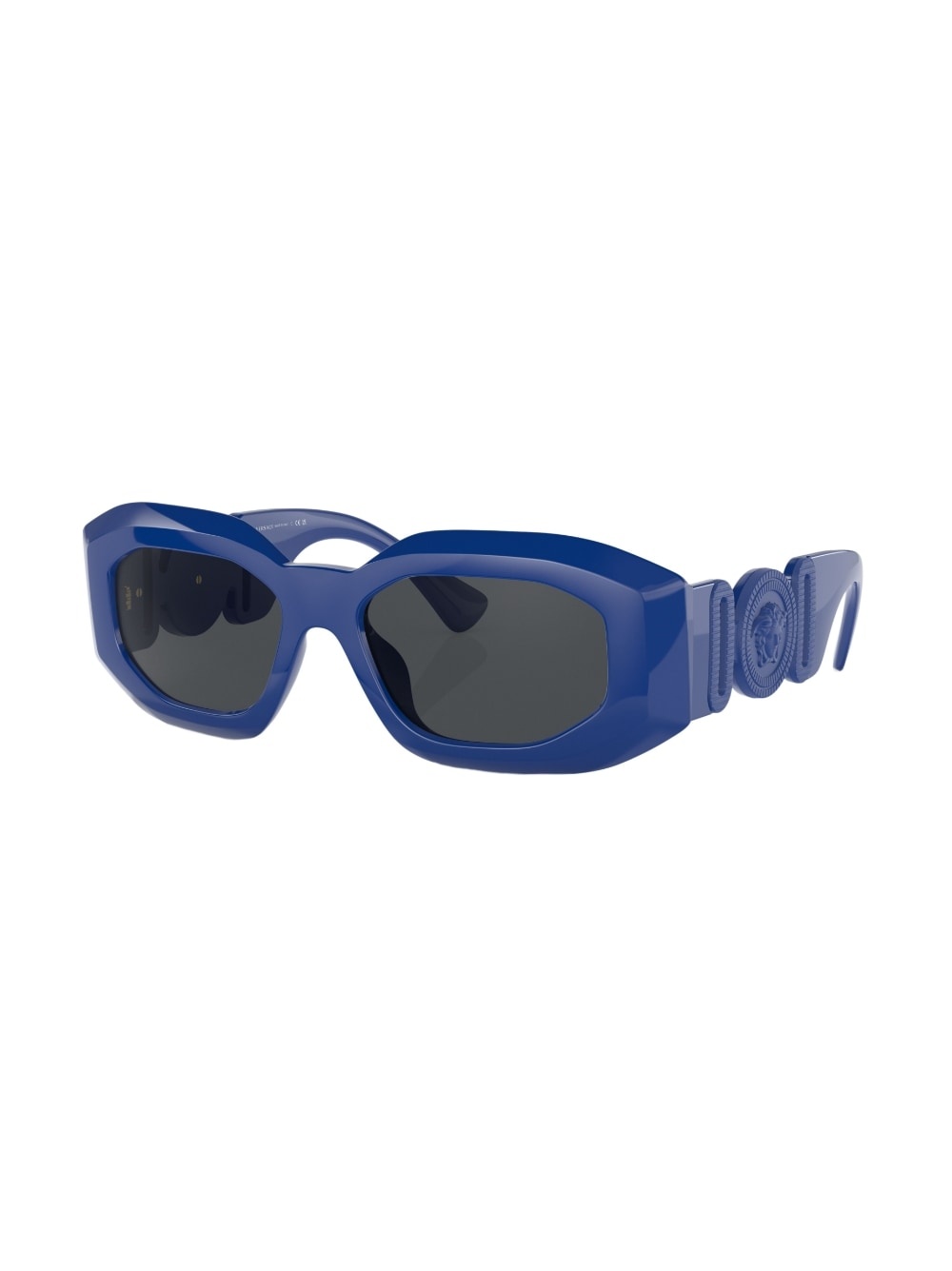 logo-plaque geometric-frame sunglasses - 2