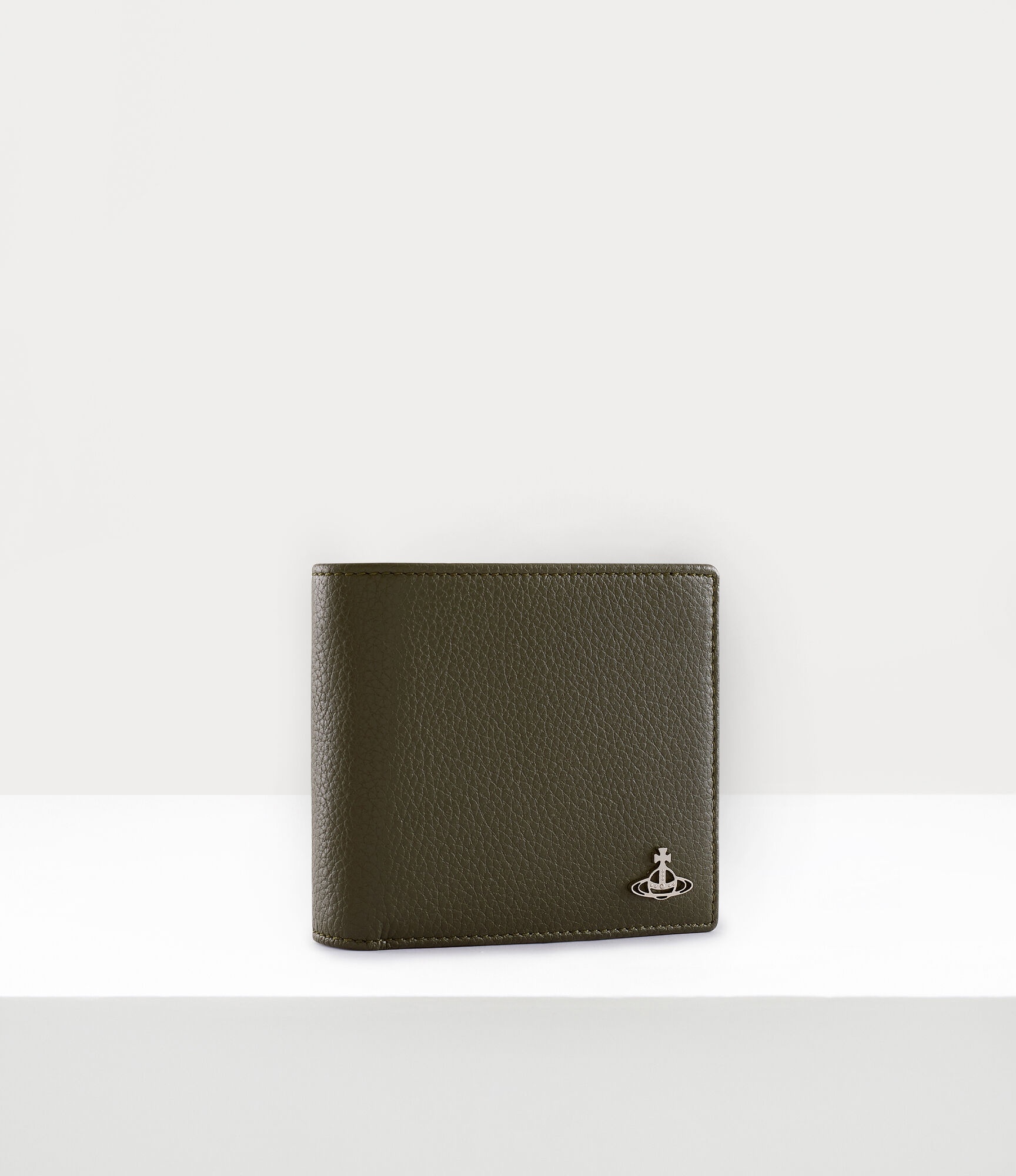 GRAIN LEATHER MAN WALLET WITH COIN POCKET - 2
