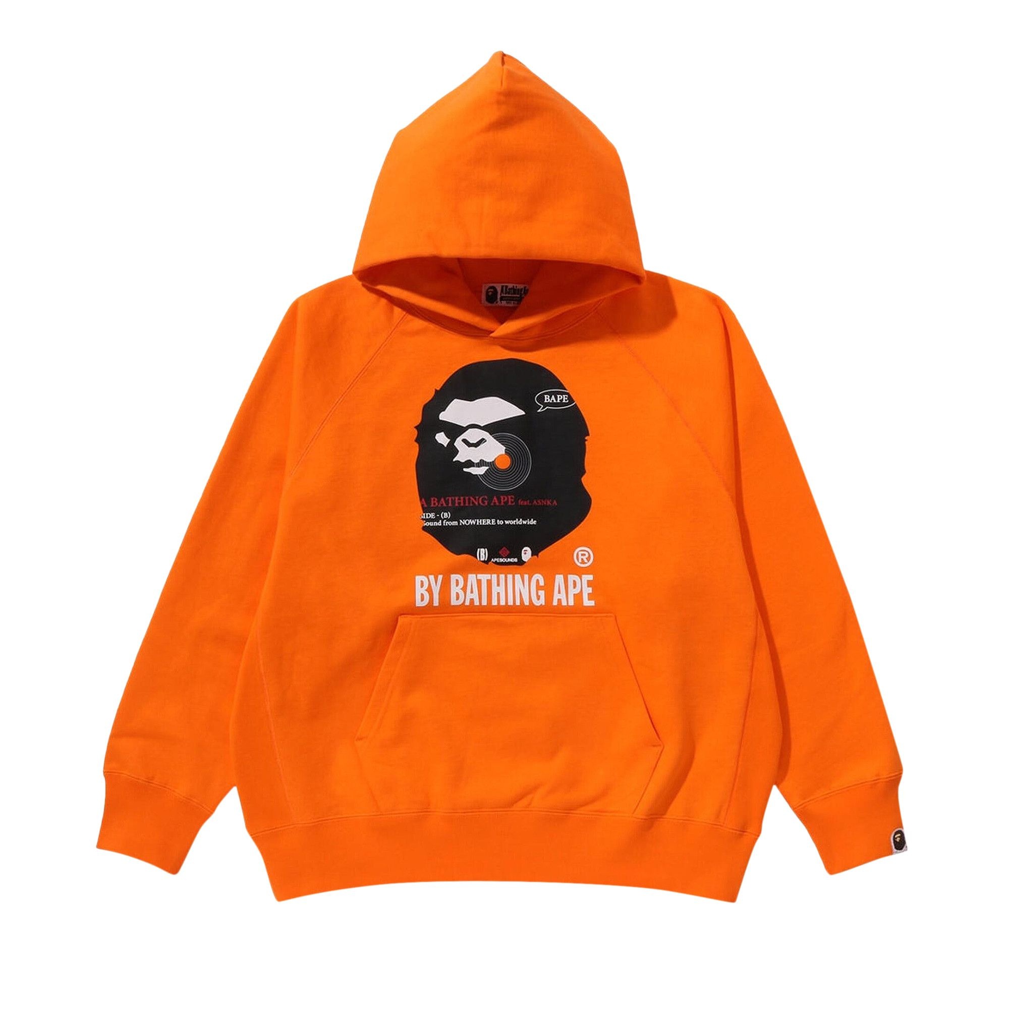 BAPE By Bathing Ape Pullover Hoodie 'Orange' - 1