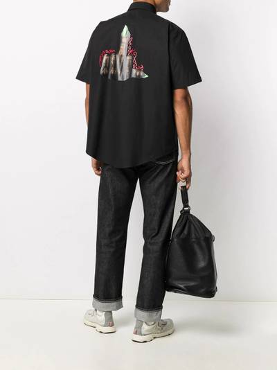 MSGM boxy-fit utility shirt outlook