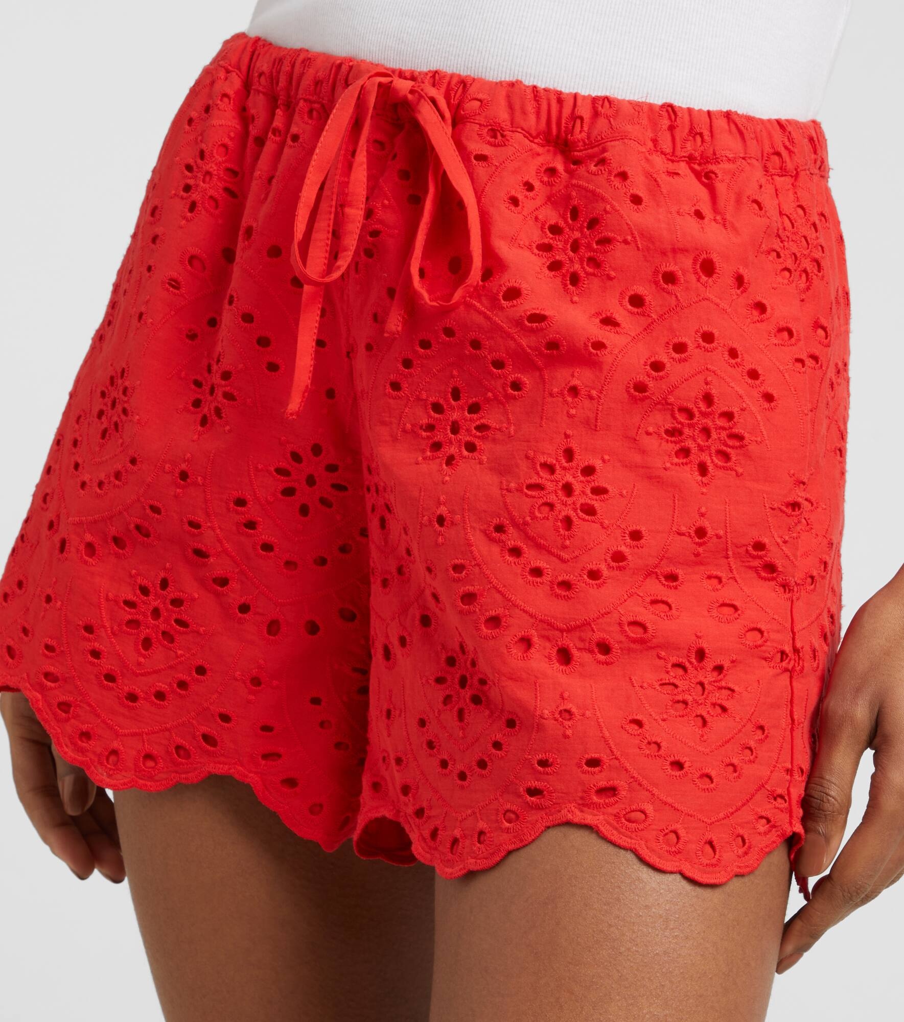 Broderie anglaise cotton shorts - 4