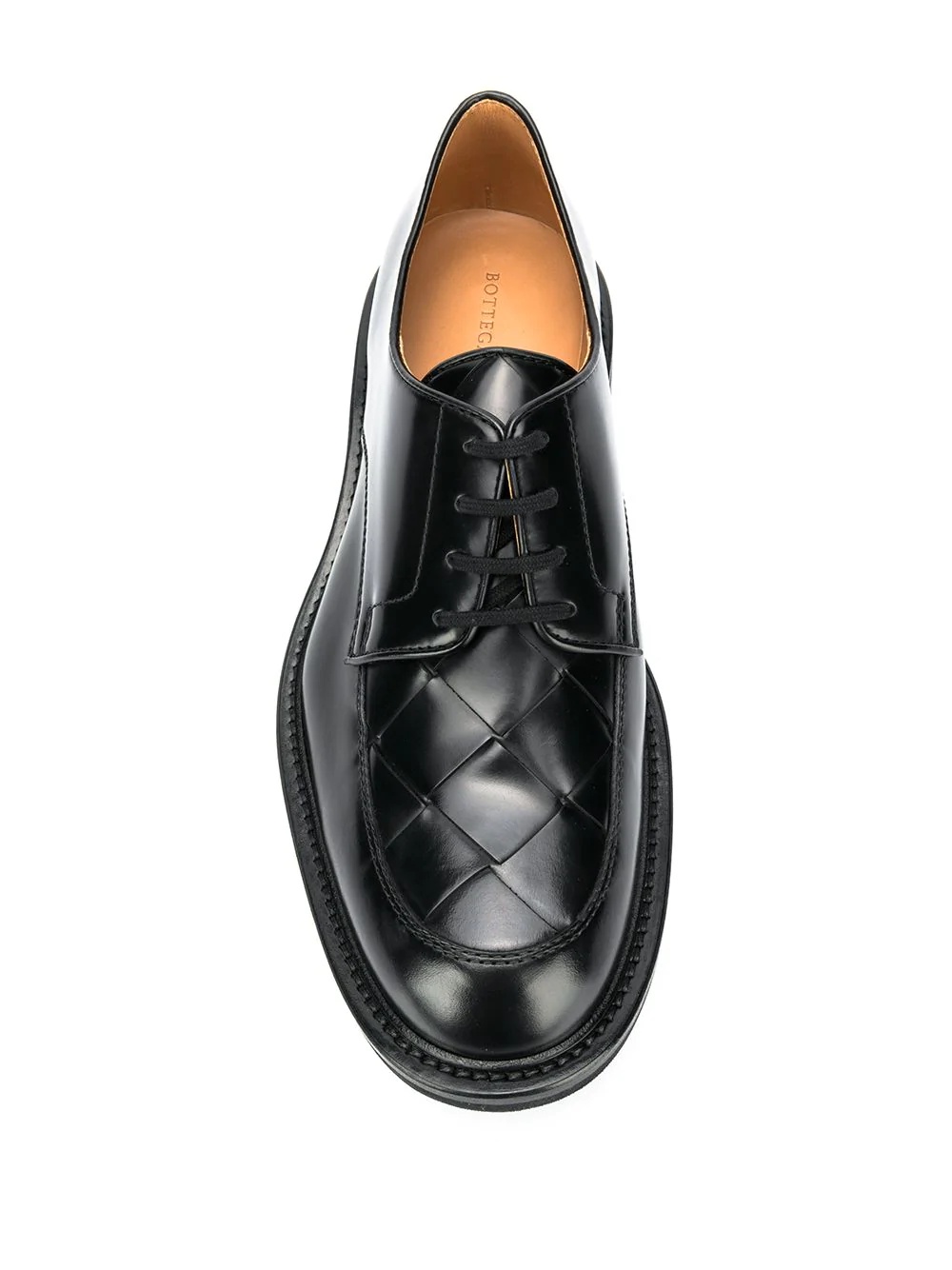 intrecciato weave Derby shoes - 4