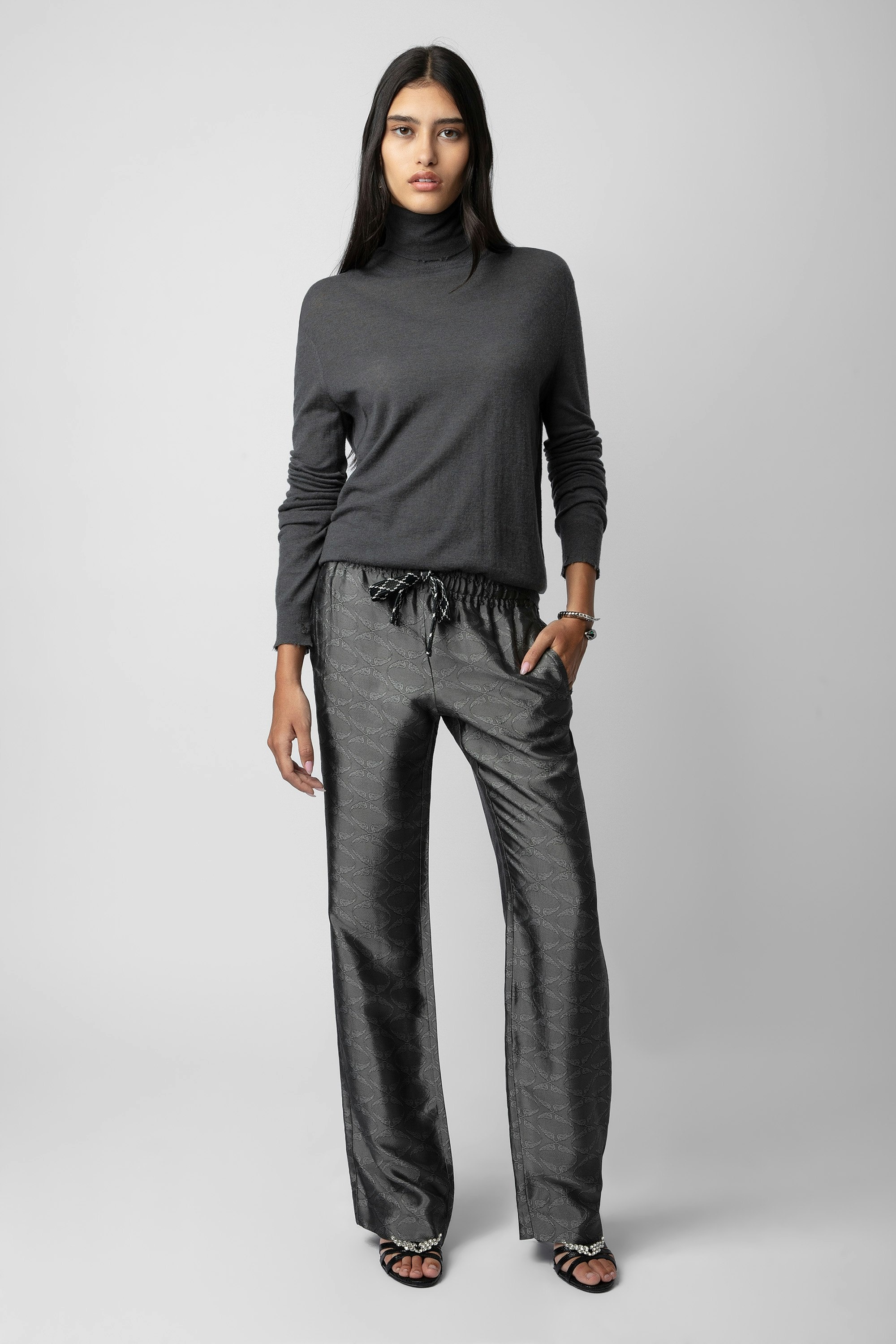 Pomy Jacquard Pants - 4
