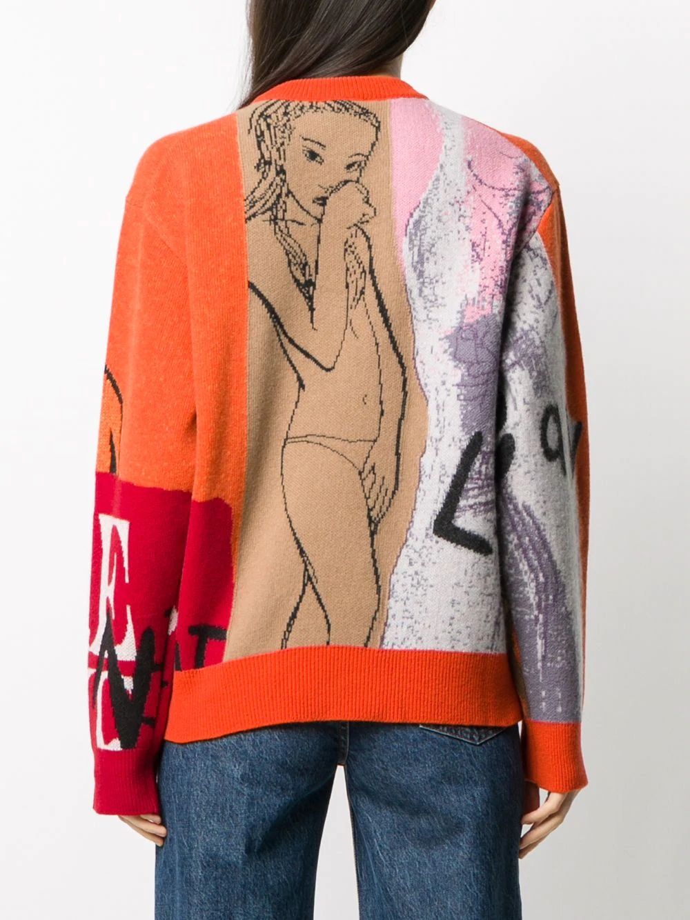 x Rita Ackermann graphic intarsia jumper - 4