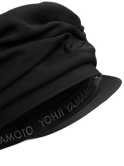 Yohji Yamamoto draped wool peaked beret outlook
