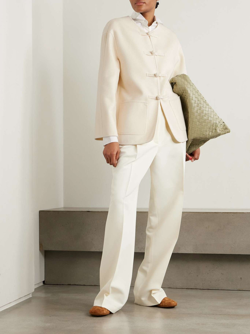 RÓHE Embroidered wool jacket Off-white outlook