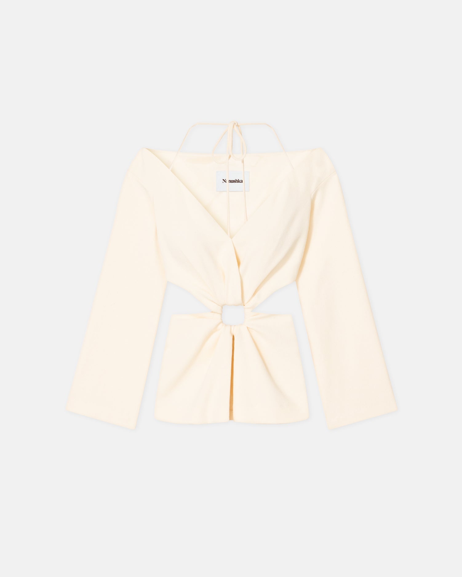 Bouclé-Crepe Top - 1