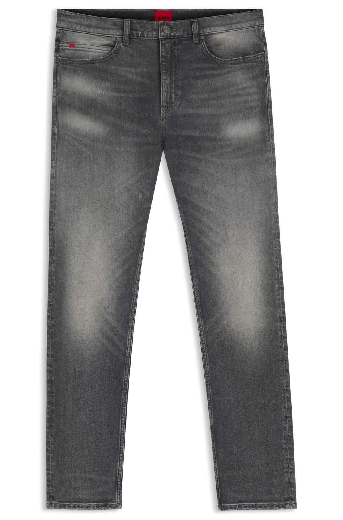 SLIM-FIT BLACK JEANS IN STRETCH COTTON - 1