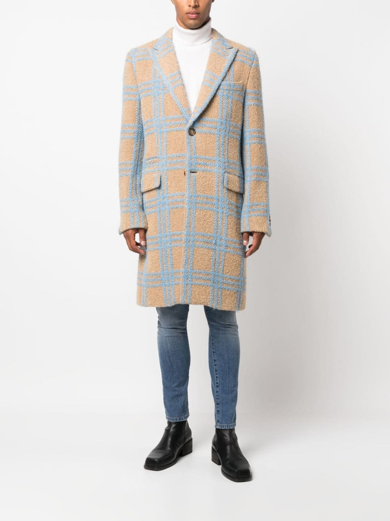 PHILIPP PLEIN checked single-breasted coat outlook