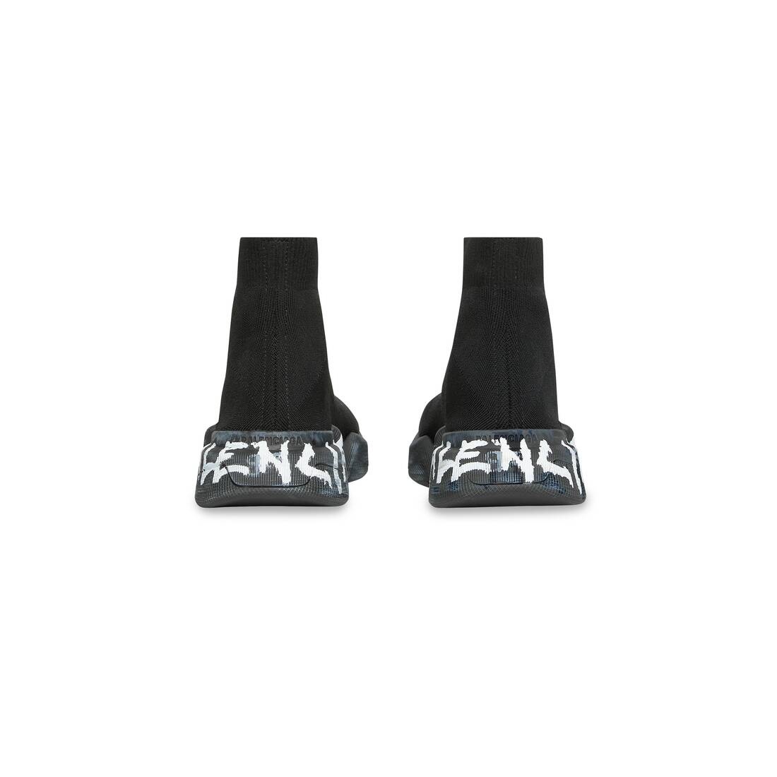BALENCIAGA Men's Speed 2.0 Graffiti Recycled Knit Sneaker in