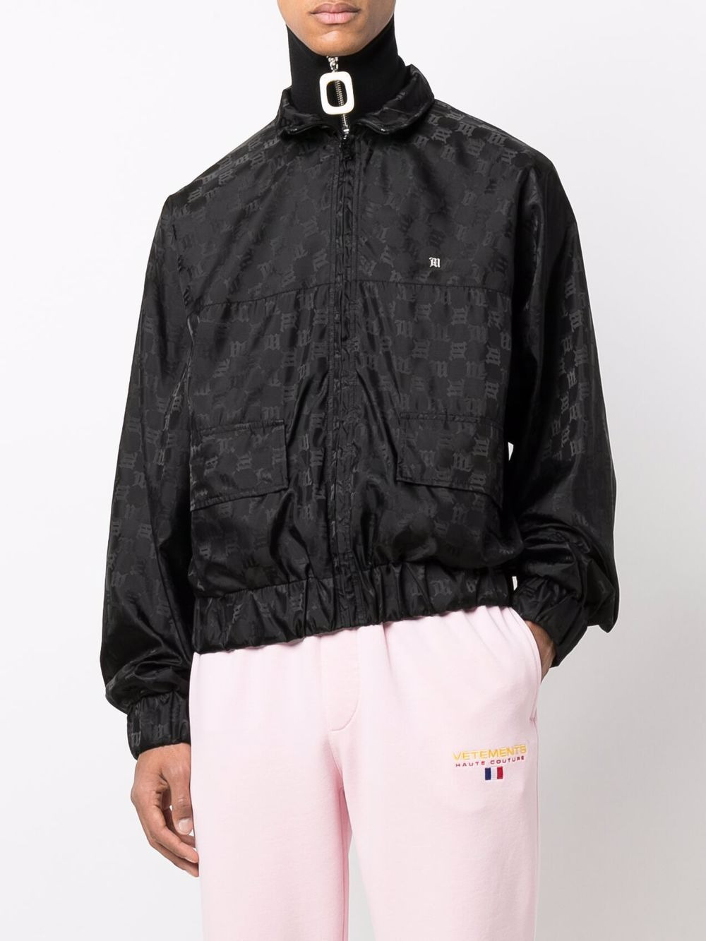embroidered-logo jacket - 2