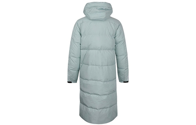 adidas Men's adidas Outdoor Hooded Long Down Jacket Green GF0084 outlook