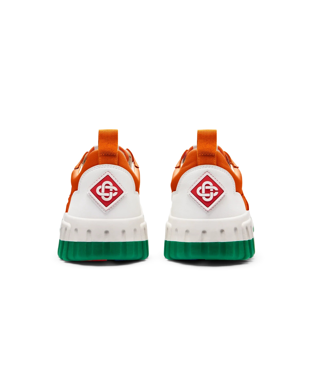 Womens The Court Orange & White Sneaker - 9