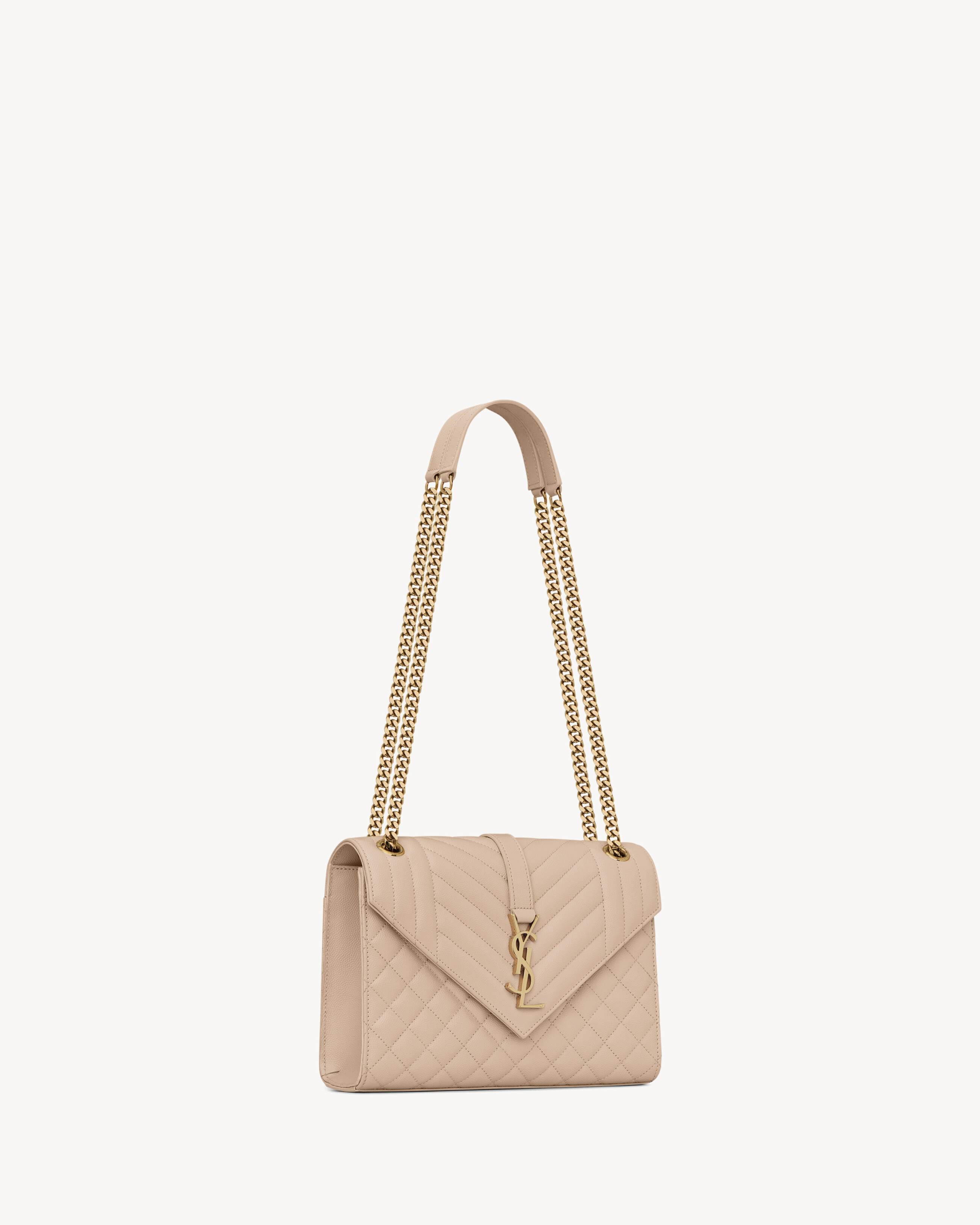 ENVELOPE MEDIUM IN QUILTED GRAIN DE POUDRE EMBOSSED LEATHER - 5