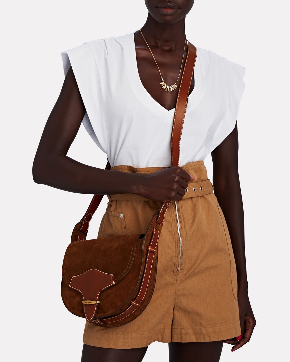 Botsy Suede Saddle Crossbody Bag - 2