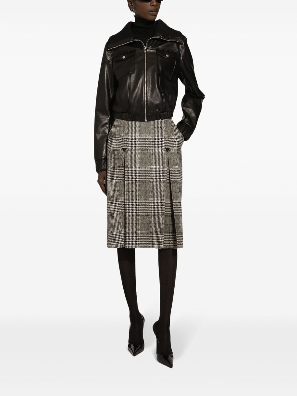 tartan check skirt - 3
