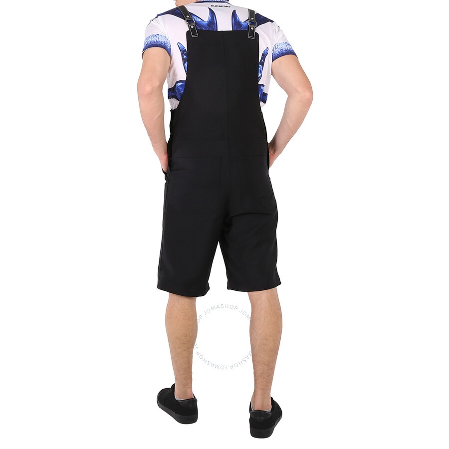 Burberry Men's Black Cutout Short Overalls - 6
